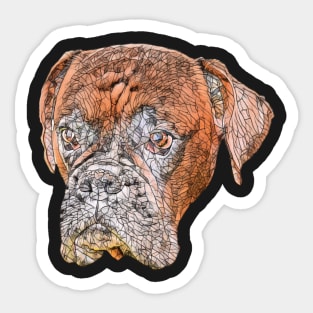 Boxer Dog Gift Sticker